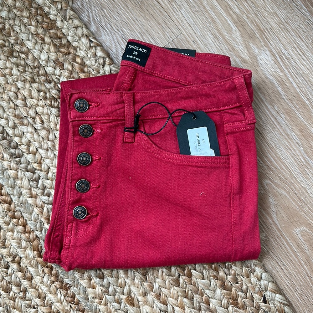 Red jeans NWT